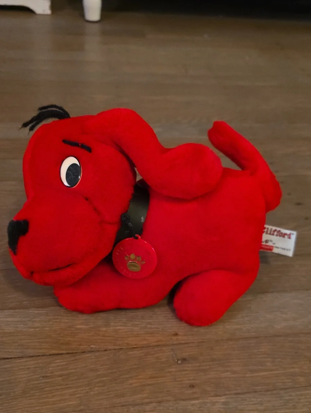 Scholastic Clifford The Big Red Dog Vintage 1997/Sidekick- Plush with Paw Tag
